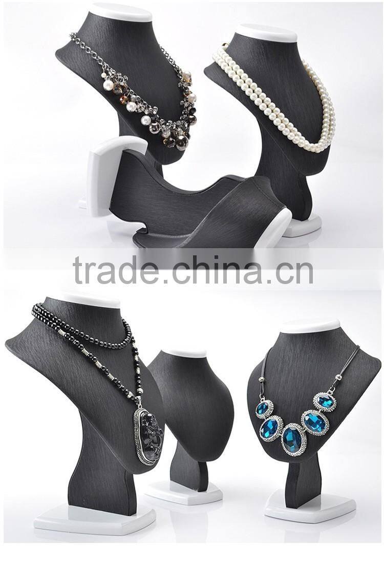 Wholesale leather dummy for jewelry display neck stands