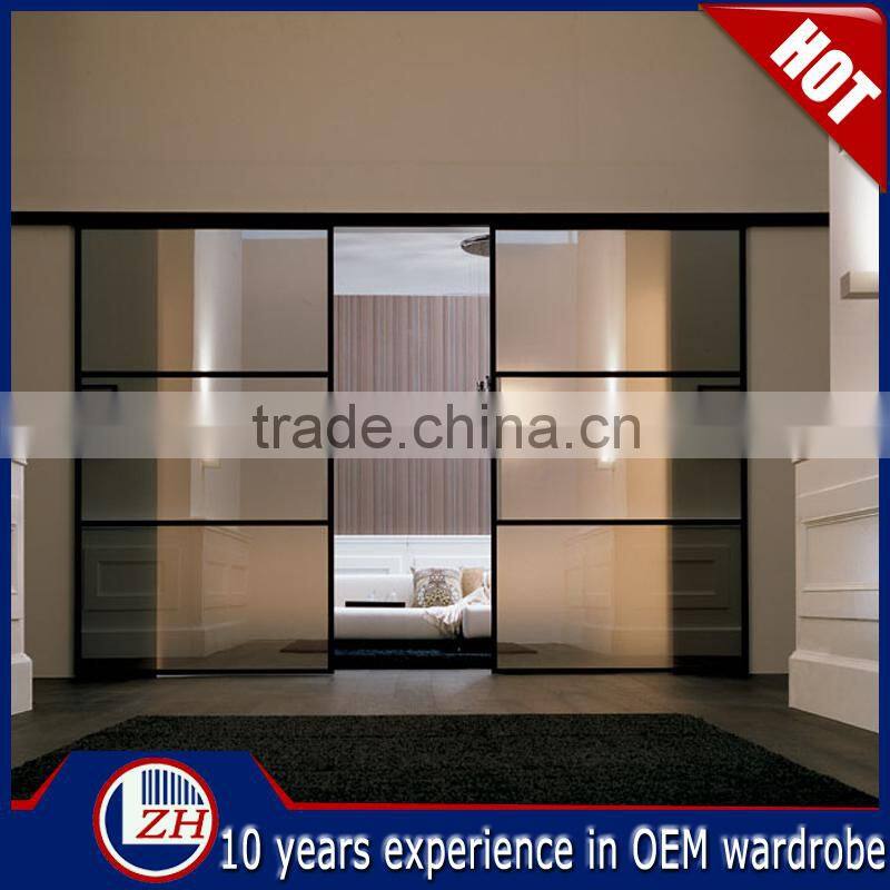 wholesale modern closet sliding door aluminium frame glass sliding doors