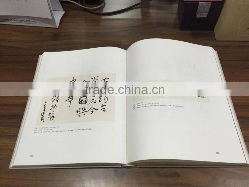 Hardback case bound book printing full coloring linen cover books print