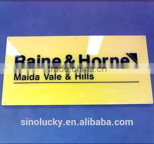 Custom led edge lit sign used in outdoor signage with 7 colors