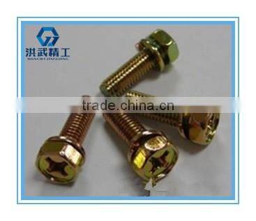 Hexagon head bolts with slot on head