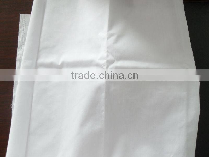 T/C WHITE POPLIN 65/35 130x70 57/58"