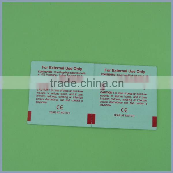 povidone iodine prep pad cleaning pad