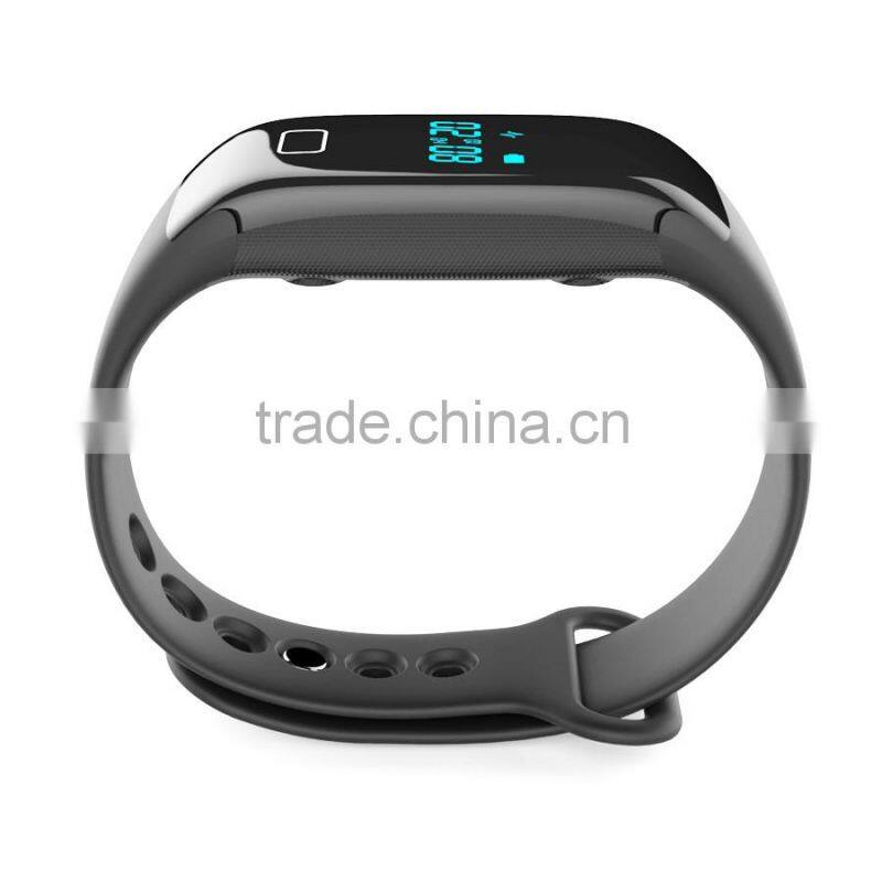 2016 new fitness tracker heart rate monitor bluetooth Smart bracelet with pulse induction