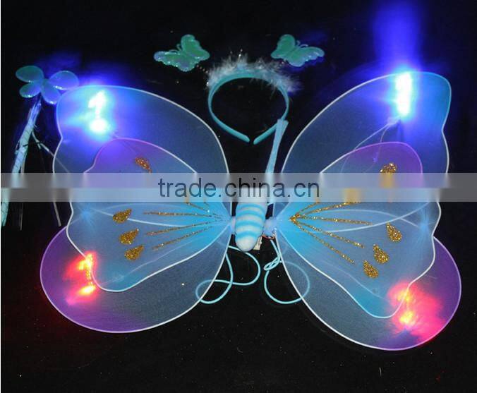 2015 fairy wing / angel wing / butterfly wing set/led light toy