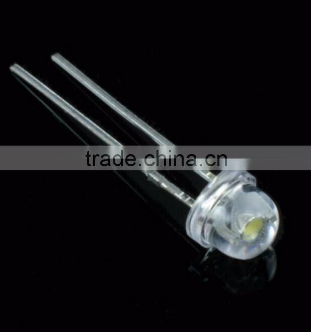 red LED 5mm straw hat led diode Sombrero de paja blanco de 5mm de LED
