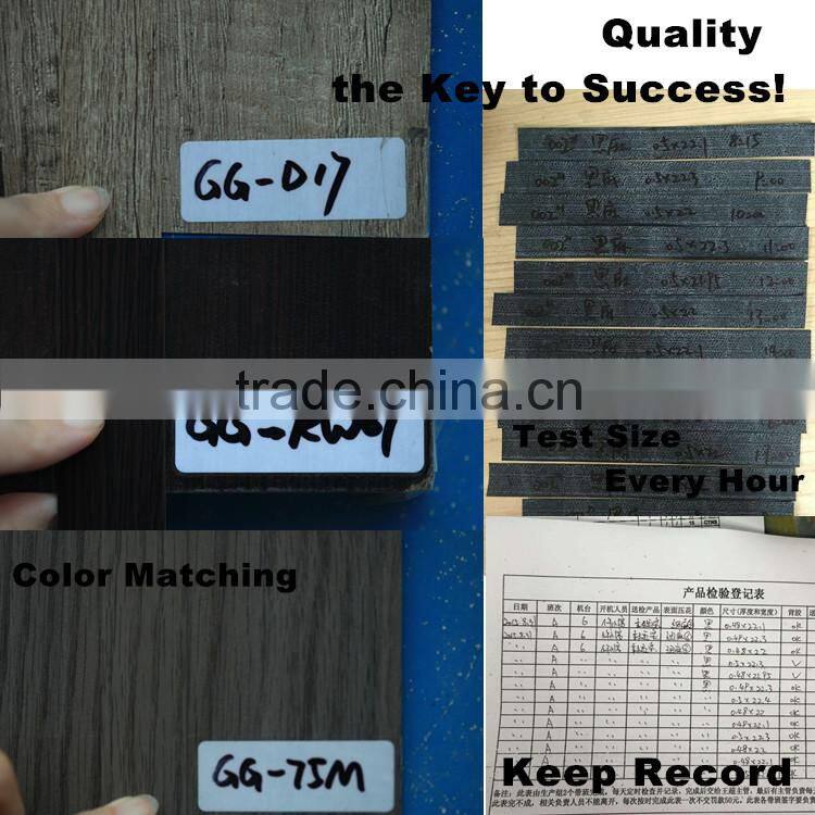 China manufacture plastic wood color T shaped furniture cover pvc profile