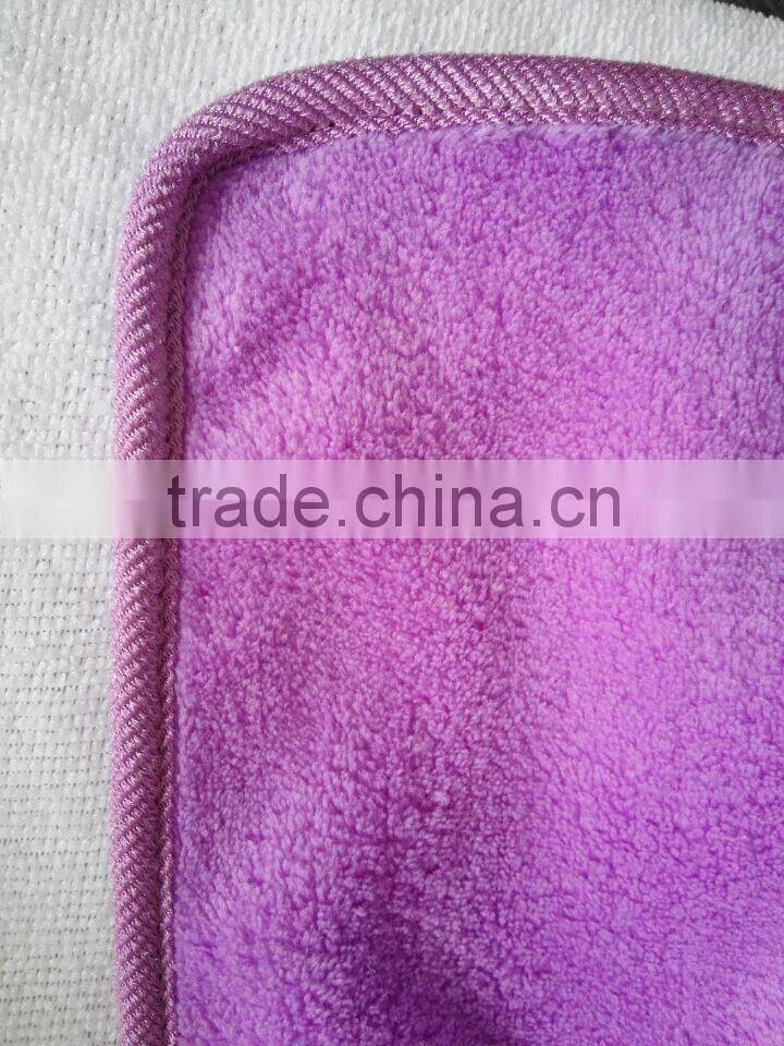 coral velvet hand towel