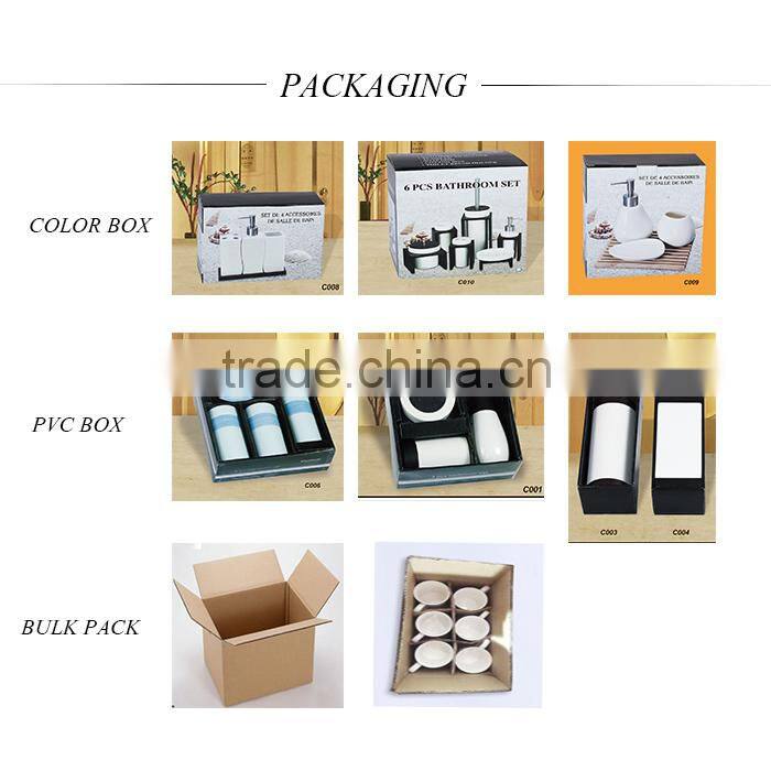 Creative New style ceramic Bathroom Set 4pcs