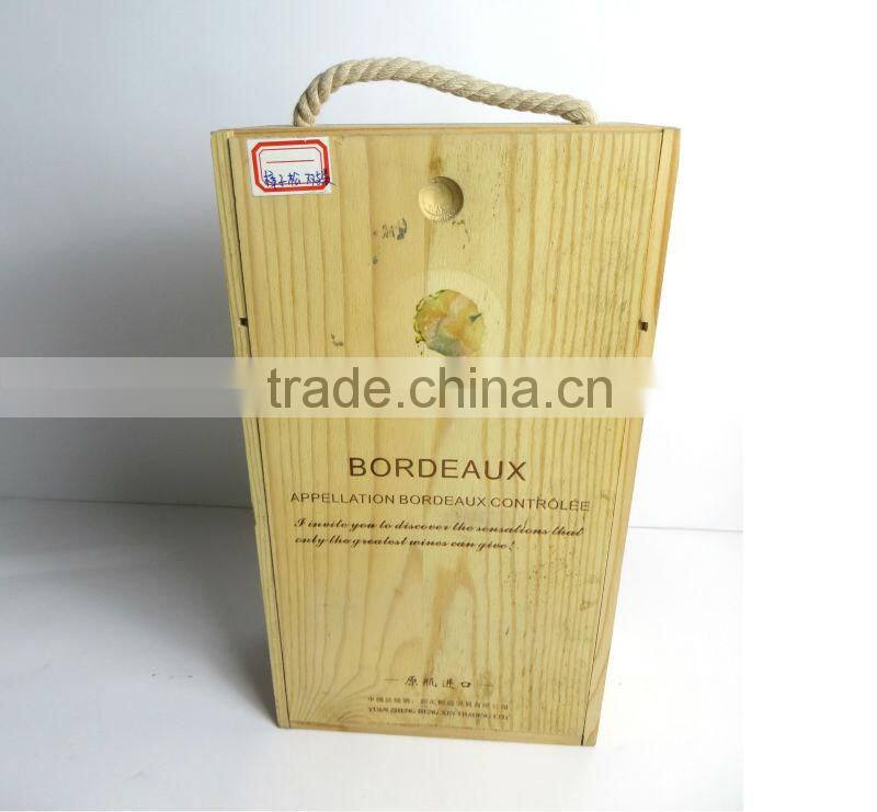 Guangzhou Personalized custom wood boxes packing/Chinese traditional wine box/High quality New Year Wine gift box