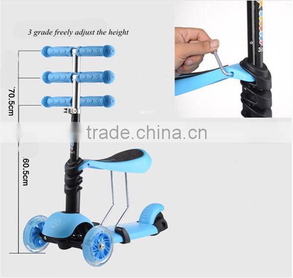 2016 wholesale cheap kids scooter with adjustable seat