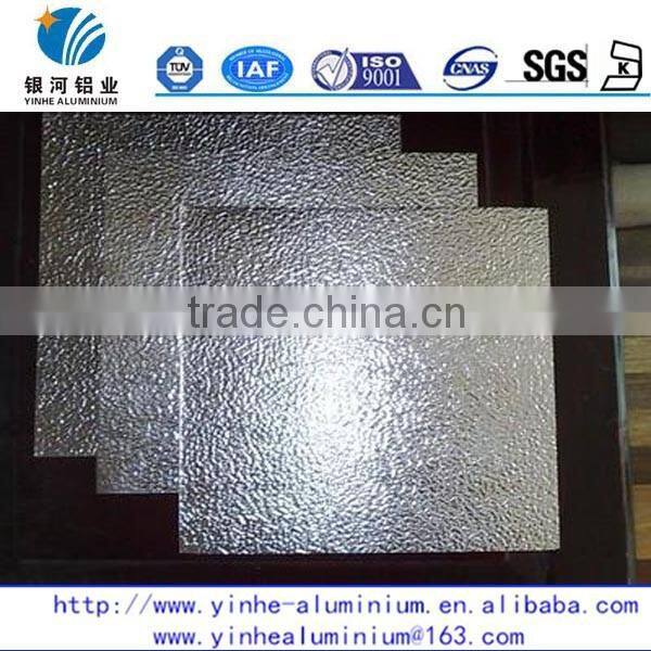 8011 H22 embossed stucco aluminum sheet for heat insulation materials