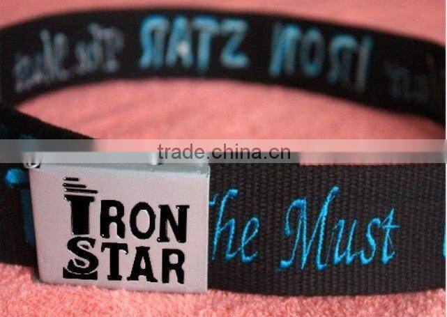 Girls Steel Buckle Yarn Dyed Belts