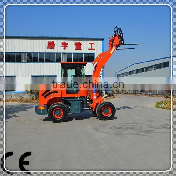 chinese 1.5ton log loader TY18 with wood grapple bucket