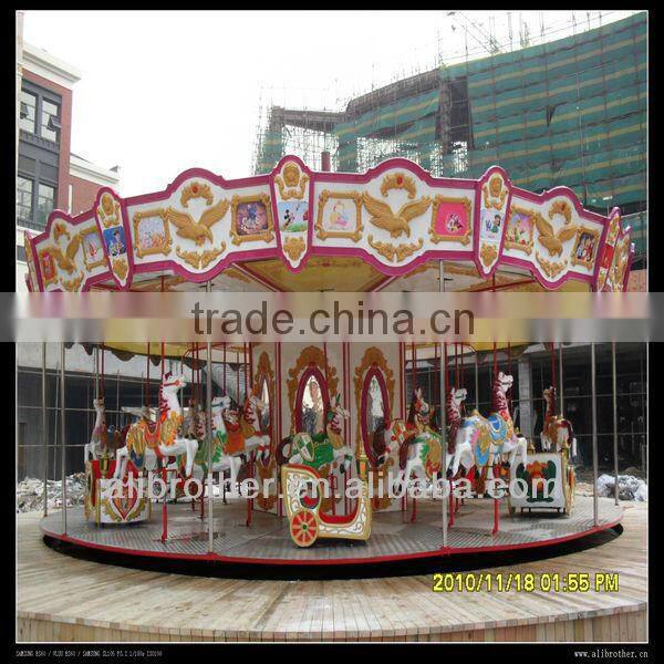 High quality and lower price mini carousel of amusement park rides 6 seats