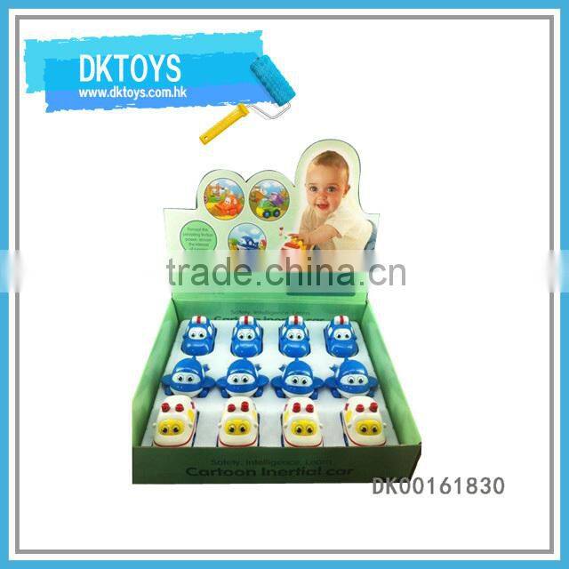 Mini Size Safe Plastic Cartoon Plane Toy Friction Toy Plane