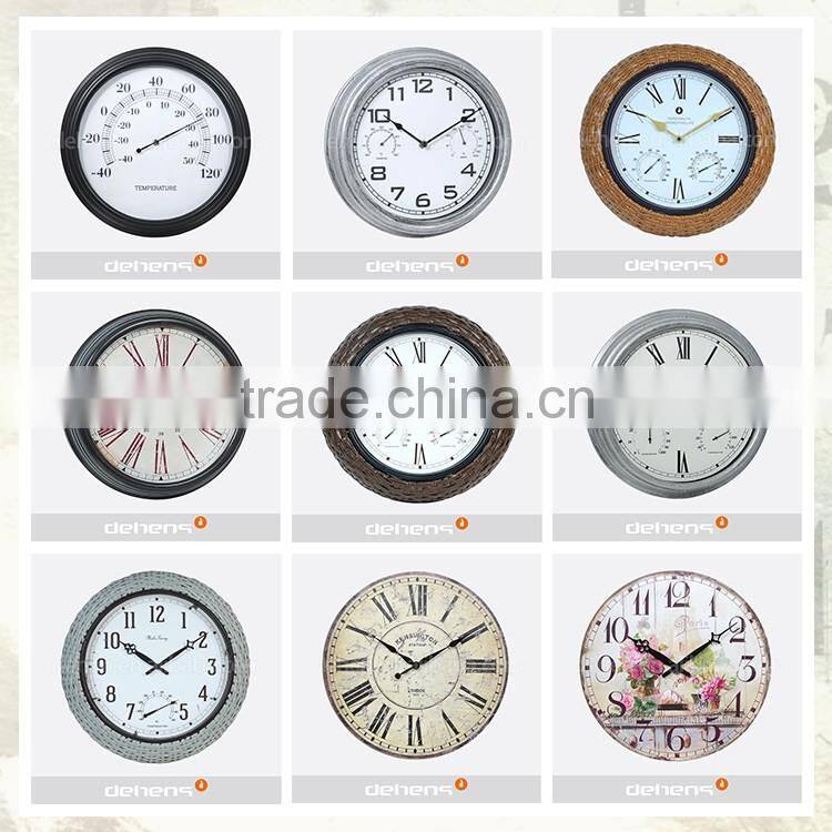 DEHENG big size 24 numbers quartz wall clock