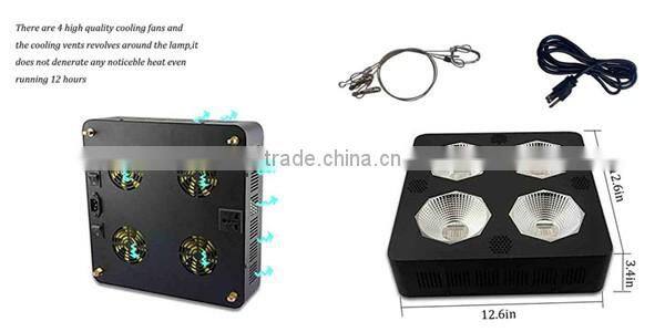 COB LED Grow Light, full specture 1200 watt led grow lights 200X6W Epistar Leds for Hydroponics/Plants Growing&Flowering