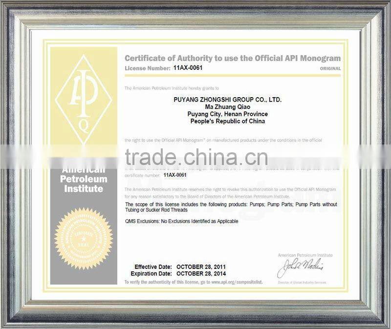 API V11-250 Standard valve ball and seat for Subsurface oil well rod pump