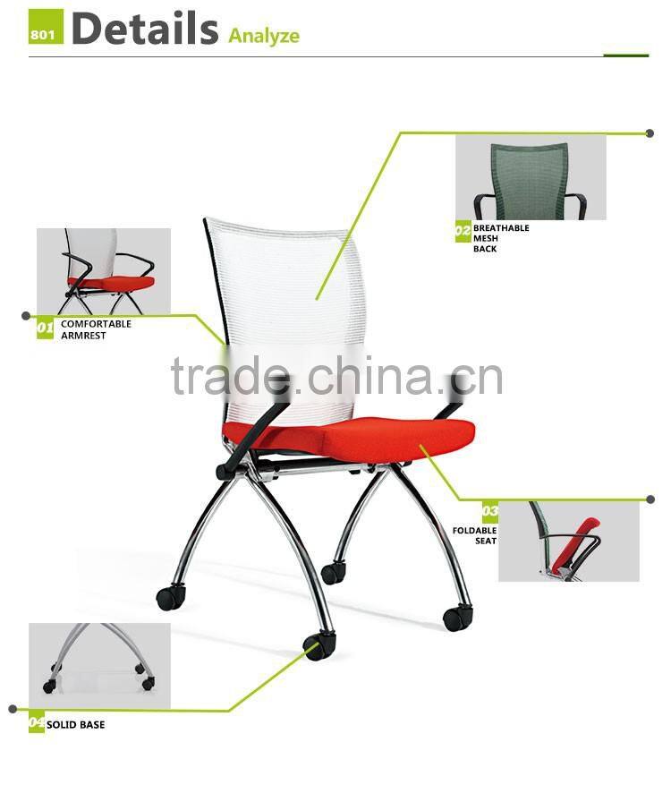 New Office Chair Design conference folding chair with Wheels