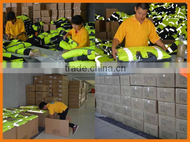 4 in 1 high visibility safety reflective fluorescein jacket