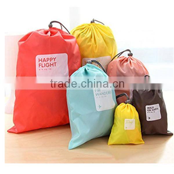 Waterproof Nylon Drawstring Bags Ditty Bag Cord Bag for Home Storage Travel Use 4 Different Size