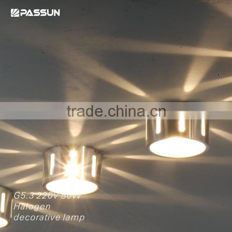 aluminium silver halogen decorative light 50w