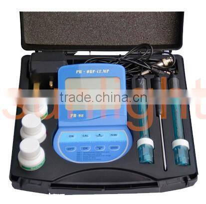 Lab pH, ORP and Temperature Meter, 3 in 1 Meter, Oxidation Reduction Potential Meter, ATC, PH-98