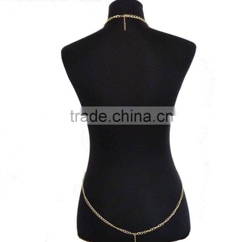 Multilayer shell tassel body chain body jewelry