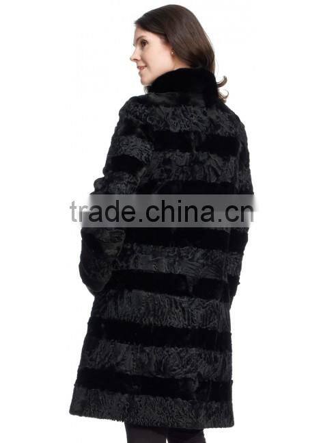 2015 real lamb fur long coat for women LC11