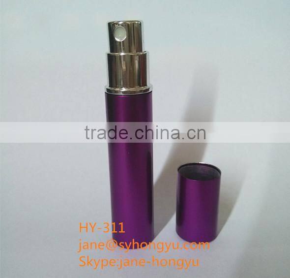 Small size perfume bottles with aluminum spray Pump from China for sale