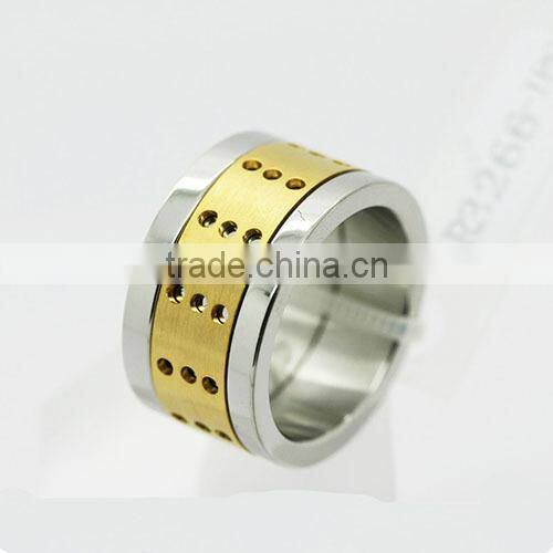 Comfort Fit Gold Plated Cobalt Chrome Ring