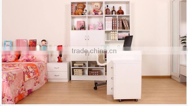 Melamine Large Size Bookcase With Studying Table