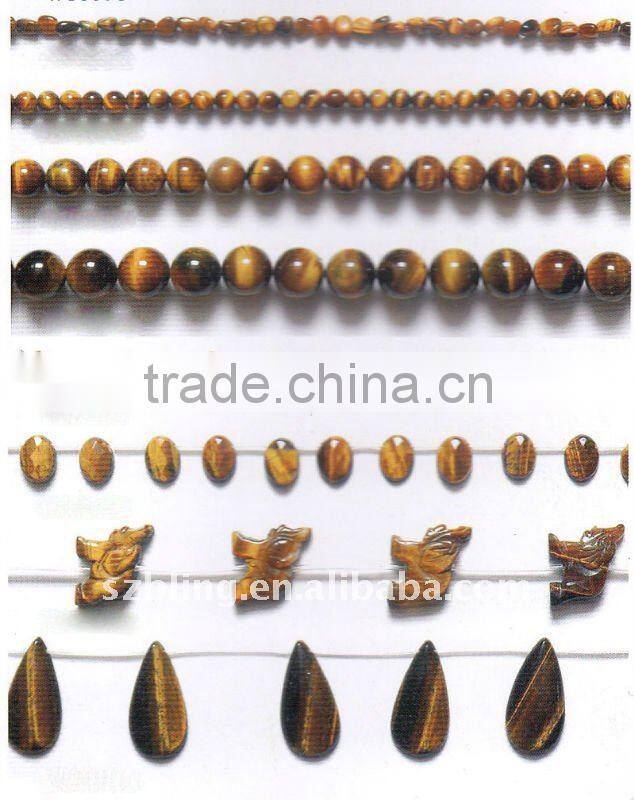 Hot sell cheap gemstone tiger eye leaf shape beads for jewelry making