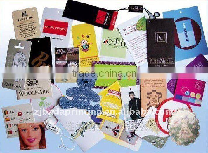 2012 Fashion Paper Garment Hang Tags