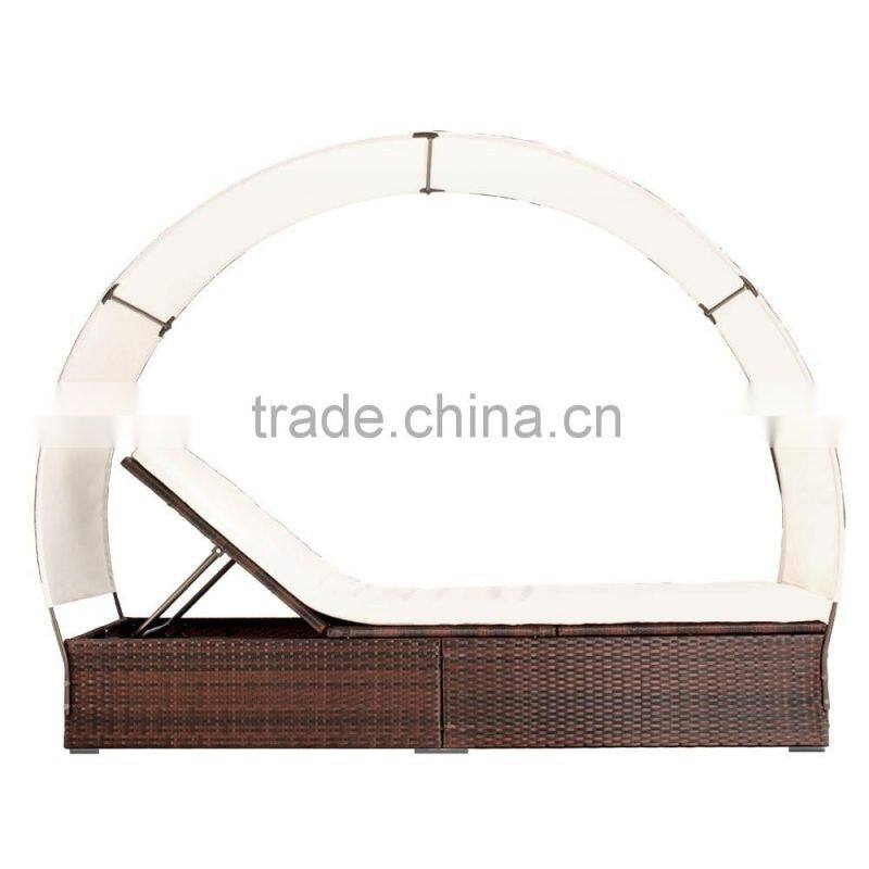 Vietnam poly rattan sun bed