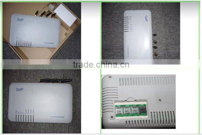 4 ports 4 SIM cards GoIP / GSM gateway with VoIP inside