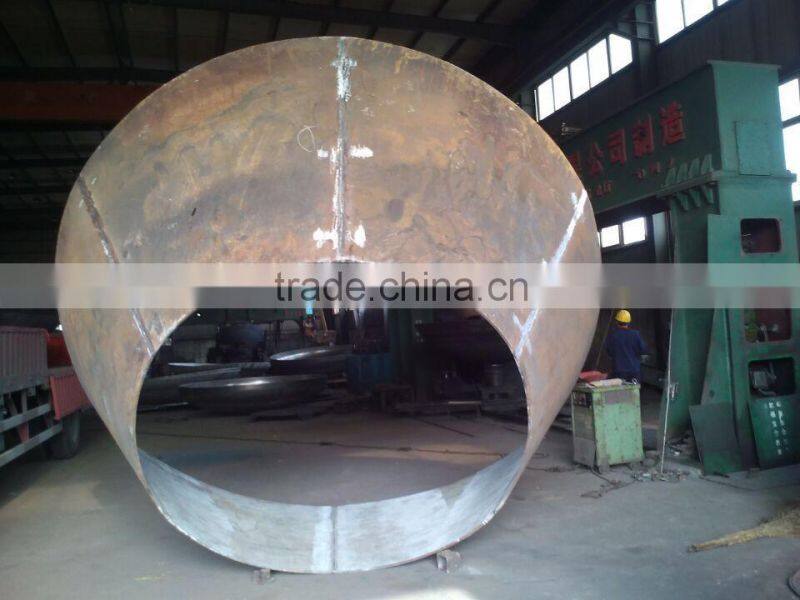 Q245R conical dished head , steel cone,conical steel tube
