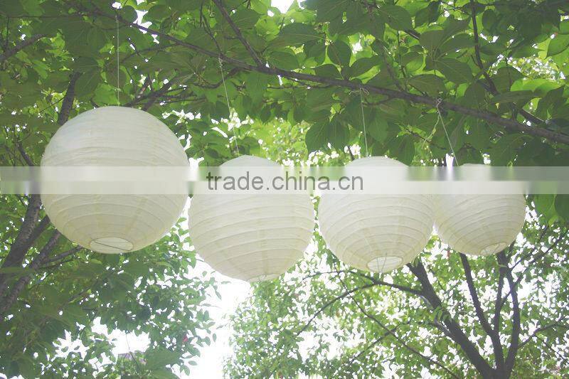 YIWU PARTYSUPPLIER 8" 12" 16" Assorted Eyelet Paper Lanterns