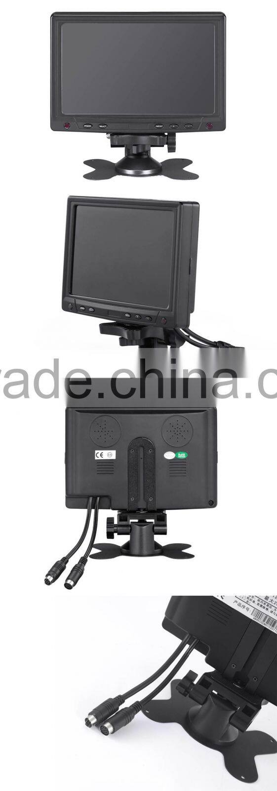 7 inch Portable security LCD monitor with cctv monitoring kit