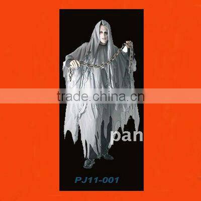 Zombie de Halloween vestido de gasa de vestuario