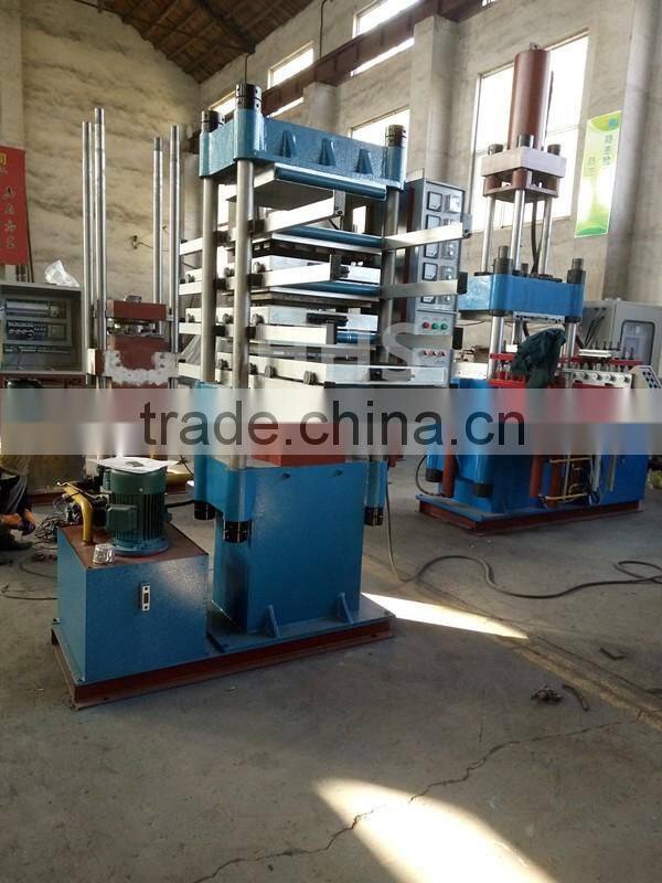 four column type rubber tile vulcanizer/rubber tile curing press/rubber floor vulcanizer