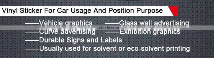 High Quality self-adhesive vinyl car sticker