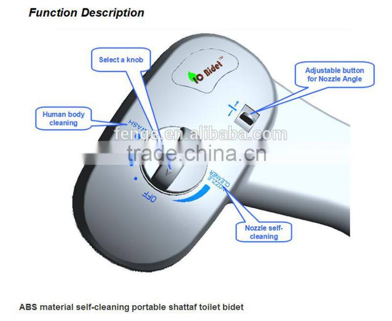 Fenge-Portable Toilet Bidet warm Water Dual Anus Cleaning Bidet