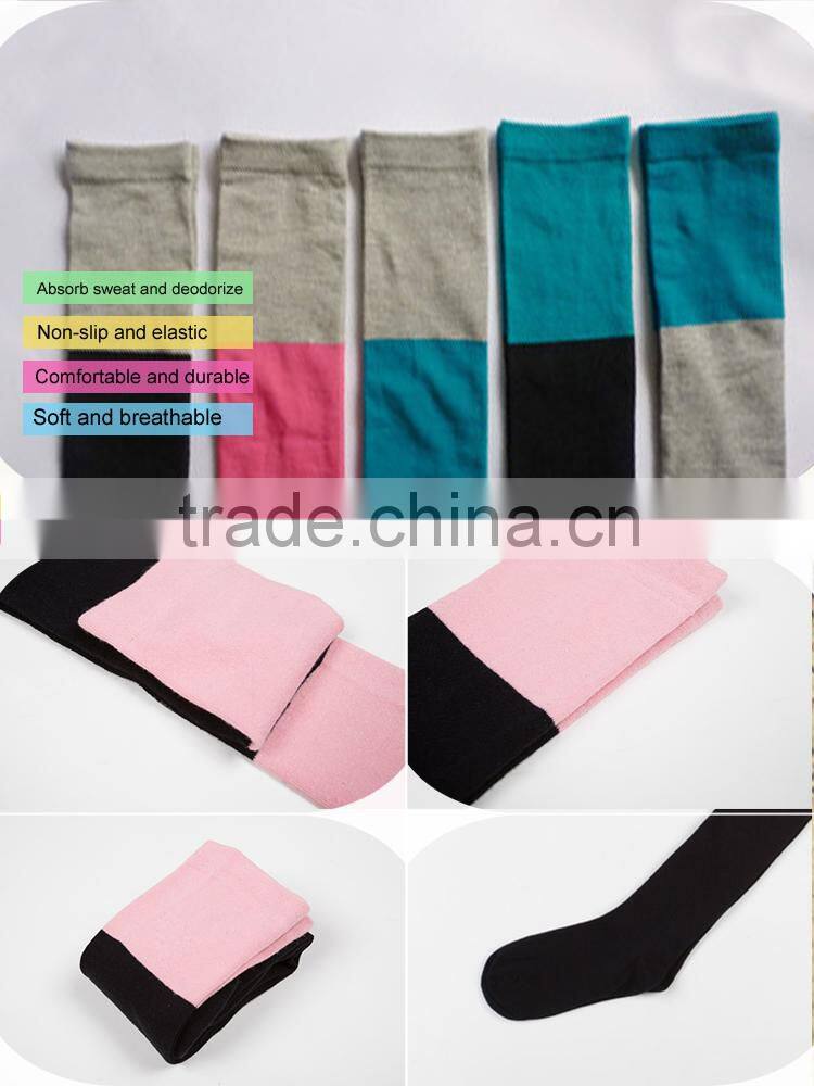 SX-410 cheap knee high socks young woman cute teen girl cartoon tube socks Japanese style nylon and silk foot sexy stockings