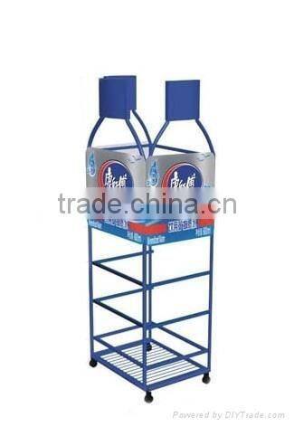 2016 trending products 4 tiers retail water bottle display rack