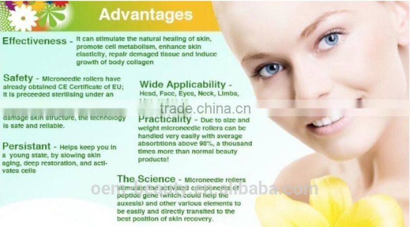 Derma roller system / micro needle derma roller / titanium micro needle roller system
