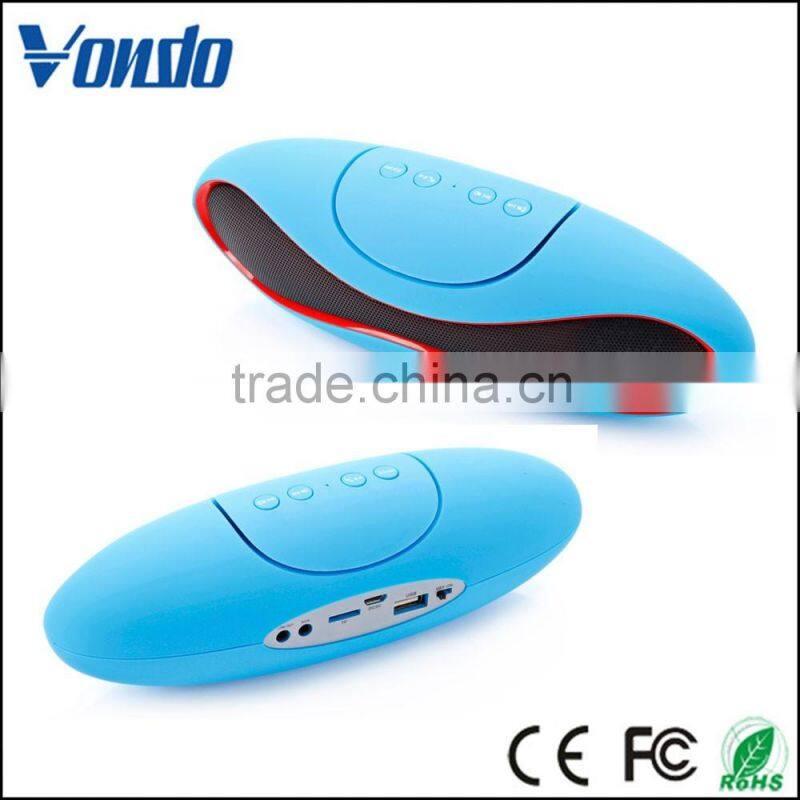 Vondo Hot Selling Stereo Rugby Bluetooth Speaker With Fm Radio,Mini Rugby Speaker Outdoor Bluetooth Speaker