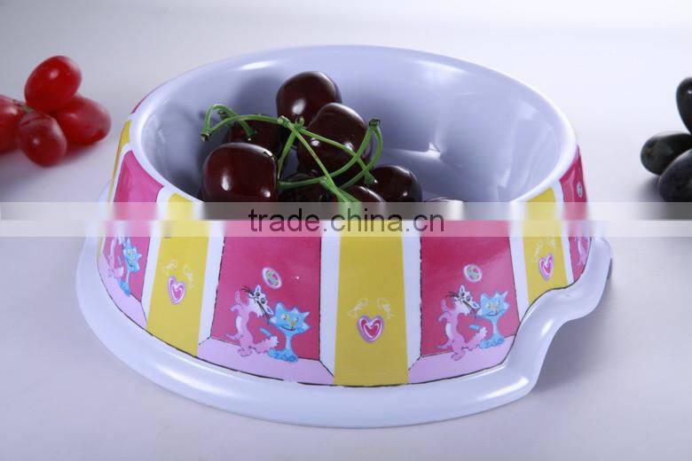 Factory wholesale custom cheap melamine pet bowl,single dog feeder