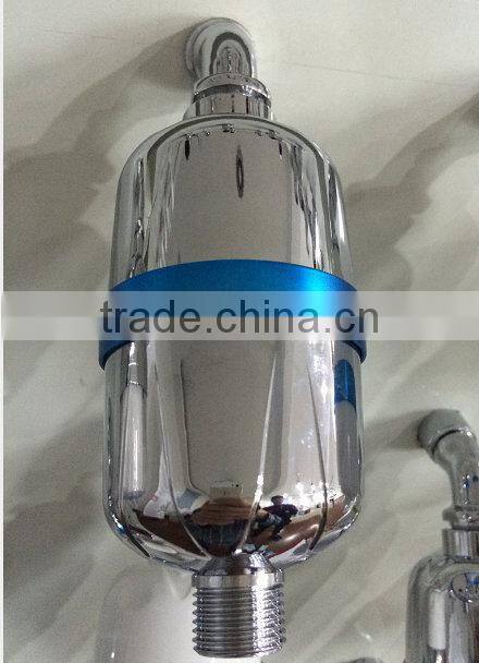 bathroom electroplated with uv ring high quality cheap kdf shower water filter